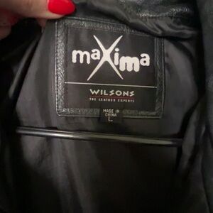 Wilsons Leather Maxima Black Leather Jacket